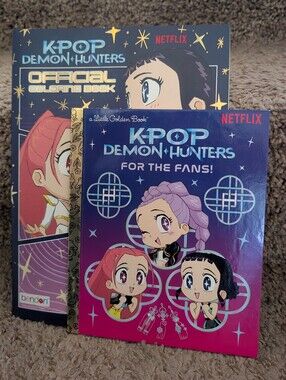 Kpop Demon Hunters Official Coloring Book & A Little Golden Book
